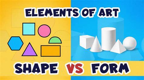 Elements of Art: Shape vs Form || Different between shape and form || Fundamental of Drawing ...