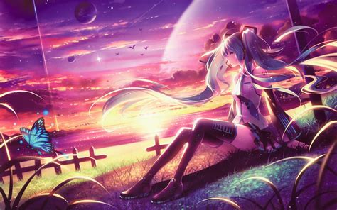 Miku Anime Girl Dreamy Fantasy Colorful Artwork Wallpaper,HD Anime Wallpapers,4k Wallpapers ...