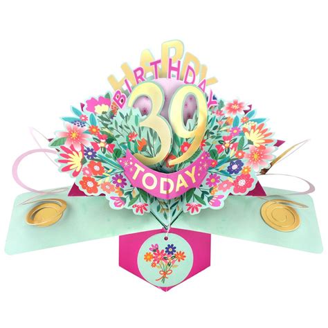 Happy 39th Birthday Pop Up Card - Female | Shop Today. Get it Tomorrow! | takealot.com