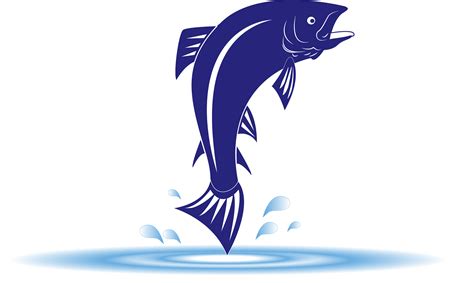 Jumping Fish Silhouette at GetDrawings | Free download