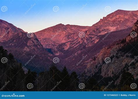 Sunrise in Rocky Mountain National Park Stock Photo - Image of national, sunrise: 127346522