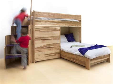 Bespoke bunk beds in ash by furniture designer Daniel Lacey at Makers' Eye | Makers' Eye