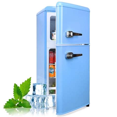 Tymyp Retro Mini Fridge, Small Fridge With Freezer 2-Door, 49% OFF