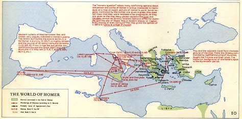 Odysseus Journey Map