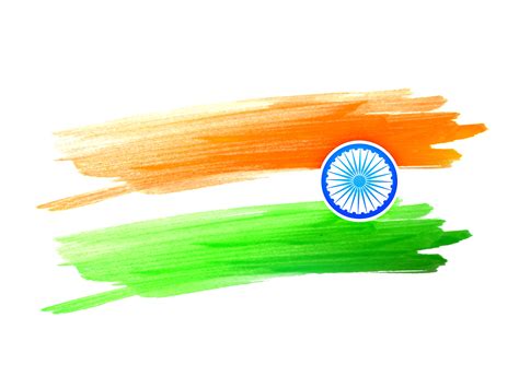 indian flag design made with color color strokes 458414 Vector Art at Vecteezy