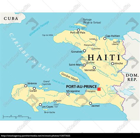 Haiti Political Map - Stock Photo - #13977655 | PantherMedia Stock Agency