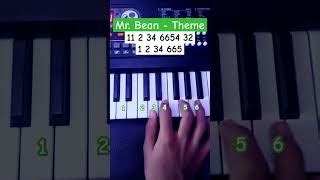 Mr. Bean - Theme (Easy Piano Tutorial) | Doovi