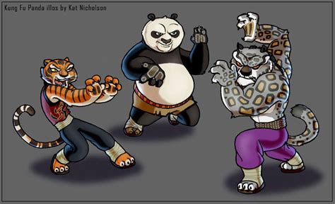 Po, Tigress Vs Tai Lung - Kung Fu Panda Fan Art (7972115) - Fanpop