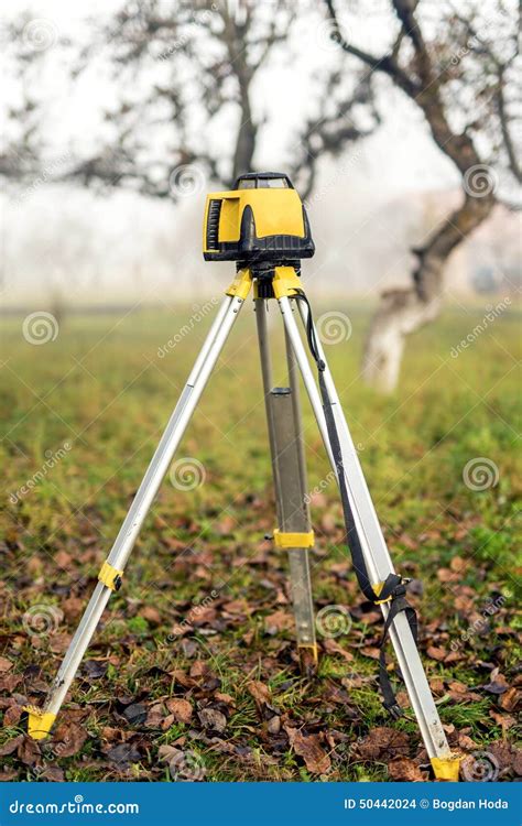 Surveying Measuring Equipment Level Theodolite On Tripod Stock Photo ...