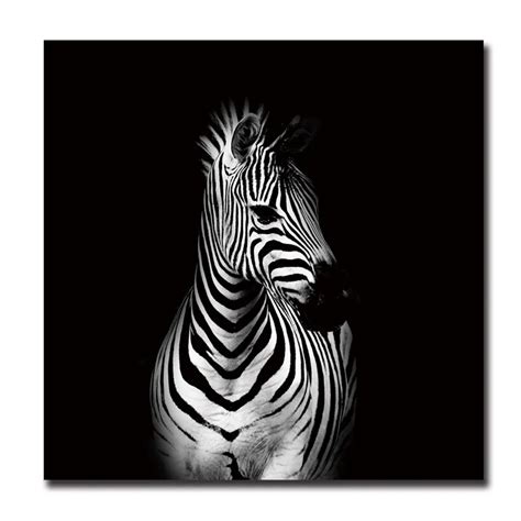 Black And White Canvas Art Print Poster Zebra Cuadros Decoracion ...