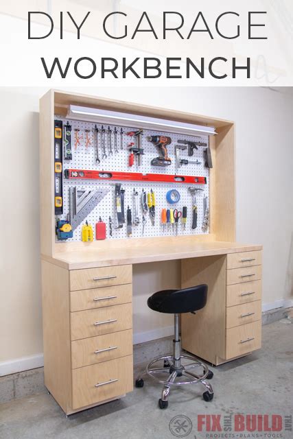 DIY Garage Workbench with Storage | FixThisBuildThat