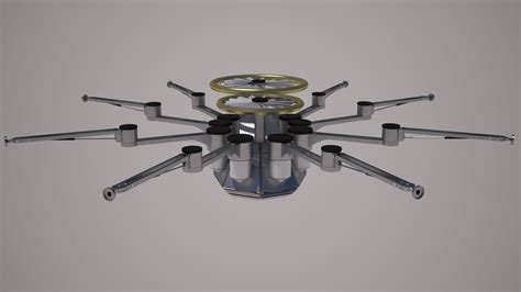 3D model Spider Drone VR / AR / low-poly MAX 3DS FBX