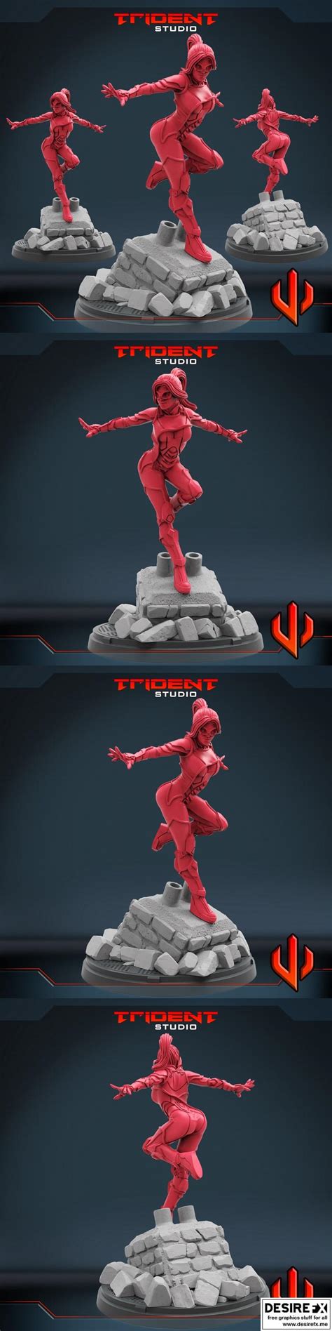 Desire FX 3d models | Black Cat – Marvel Comics – 3D Print Miniature