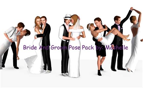 Mod The Sims - Bride And Groom Pose Pack By Mashelle