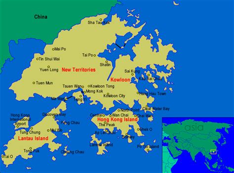 Map Of Hong Kong Islands