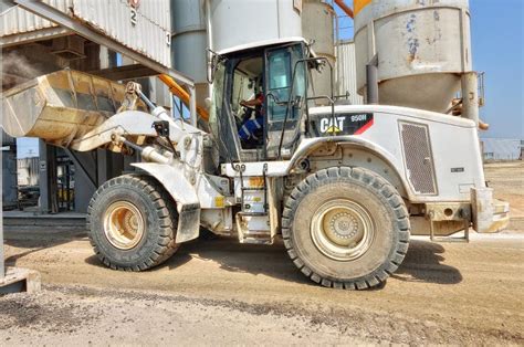 Working with Wheel Dozer at Concrete Plant Editorial Image - Image of ...