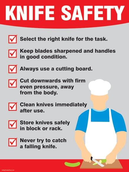 Knife Safety | Safety Poster Shop