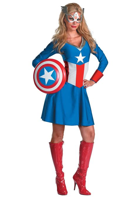 Women's Captain America Costume - Halloween Costume Ideas 2023