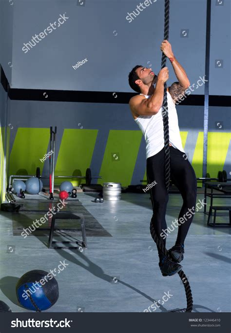 Fitness Rope Climb Exercise Fitness Gym Stock Photo 123446410 | Shutterstock