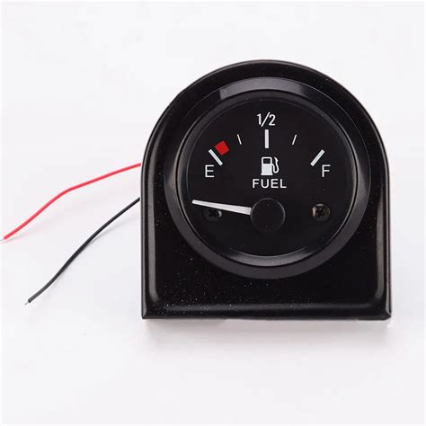 Universal 12V Car Fuel Gauge 52MM Racing Fuel Gauge Gasoline Meter With Float White LED Lights ...