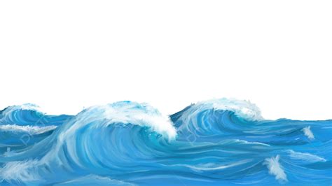 Digital Ocean Wave Painting, Painting Pen, Ocean, Abstract Wave PNG ...