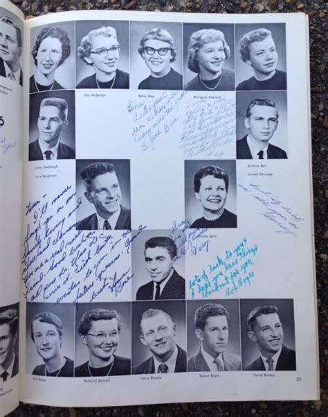 1956 ASHLAND HIGH SCHOOL YEARBOOK, THE GUIDE, ASHLAND, OH | eBay