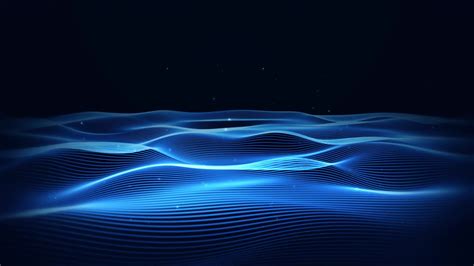 Dark Blue Wave Background