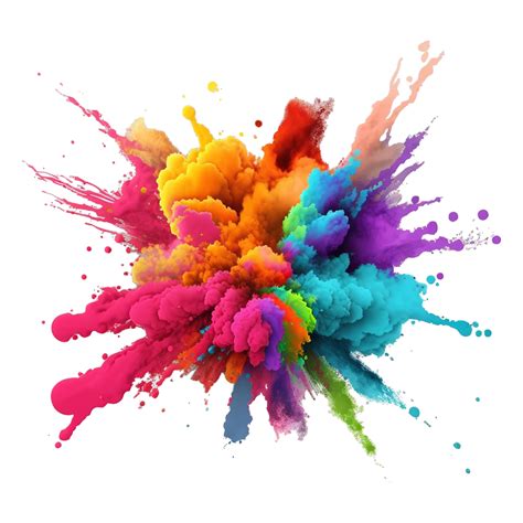 Happy Holi Color Splash 24698437 PNG