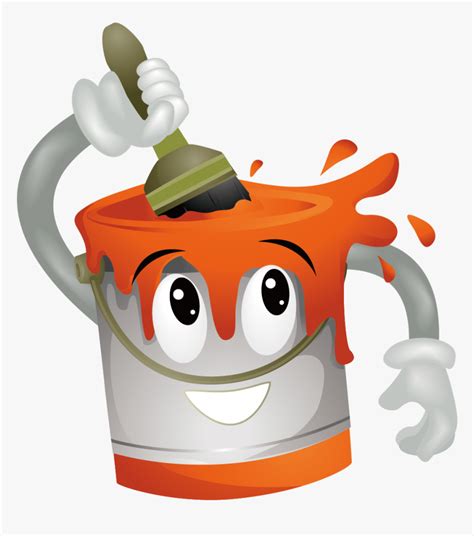 Transparent Paint Bucket Clipart - Animated Paint Bucket Png, Png Download - kindpng