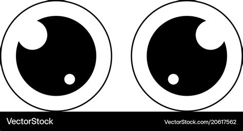 Abstract cartoon eyes Royalty Free Vector Image