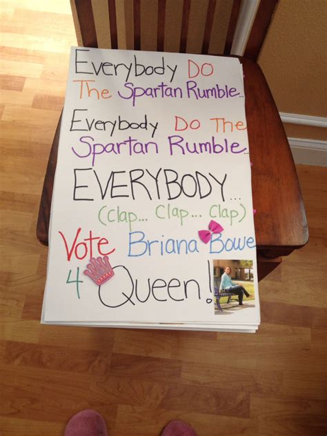 Homecoming Queen Poster Ideas | Examples and Forms