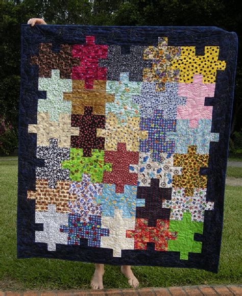 Easy Puzzle Quilt Free Pattern