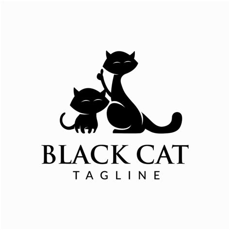 black cat logo design template 7798519 Vector Art at Vecteezy