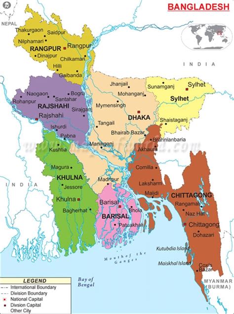 Bangladesh Country Map