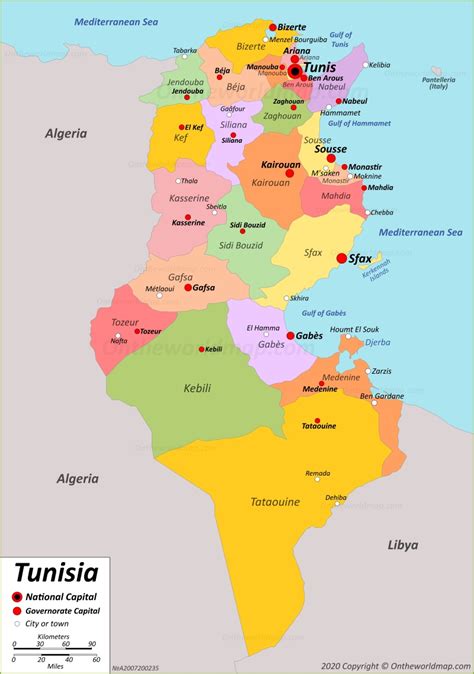 Tunisia Map | Detailed Maps of Tunisia