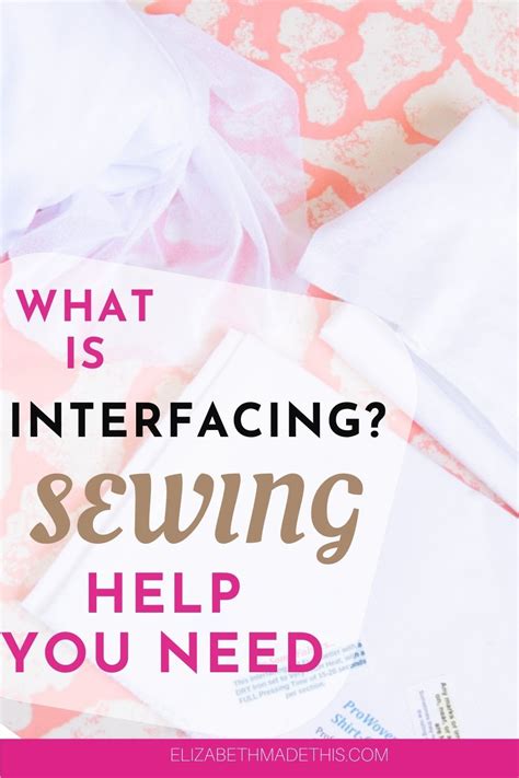 Everything you need to know about interfacing fabric - Elizabeth Made This