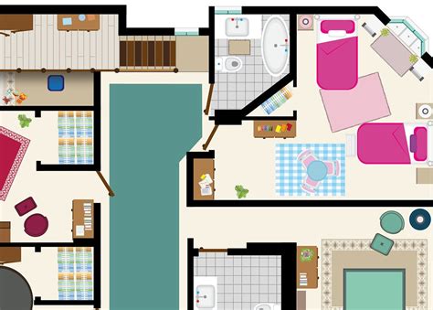 Full House Sitcom TV Show house Floor Plan — Floor Plans by Matilda