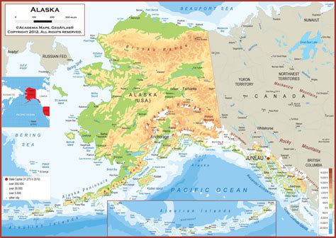 Alaska Map With Cities - Alaska - Vikipedi - State in the western united states. - Download Free ...