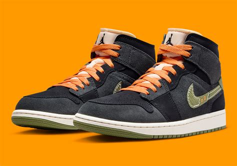 Air Jordan 1 Mid SE Craft "Halloween" FD6817-003 | SneakerNews.com