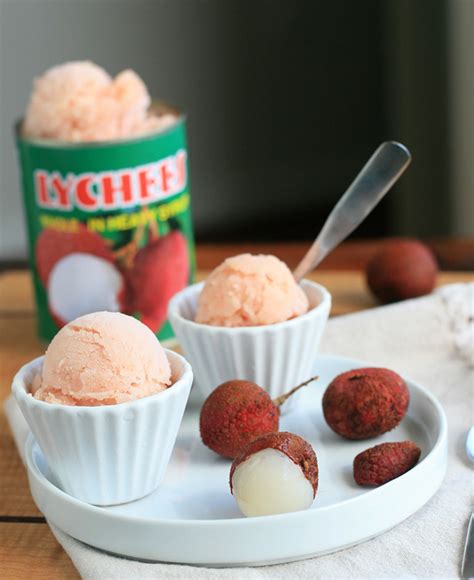 Lychee or Rambutan Sorbet