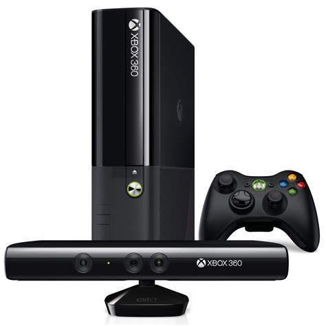 New Xbox 360 Super Slim 4GB With Kinect Matte Black Console Games Consoles | Zavvi