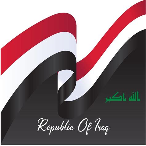 Flag of Iraq, Republic of Iraq. Template for award design, an official ...