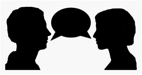 Two People Talking Png Download - Silhouette Of People Talking, Transparent Png , Transparent ...