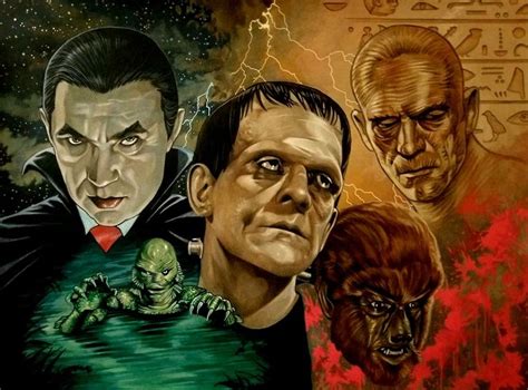 Universal Monsters. | Classic horror movies monsters, Monster horror movies, Horror movie art