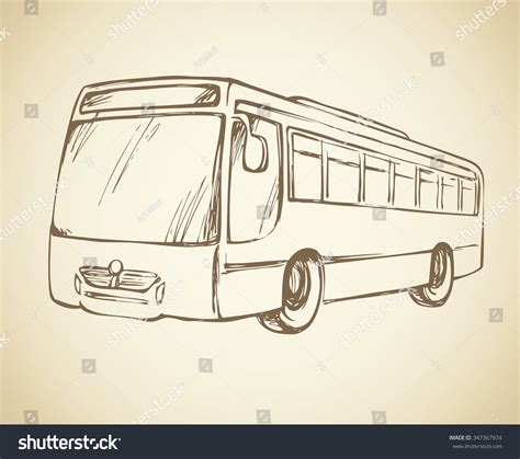 Share 78+ pencil sketch of bus - seven.edu.vn