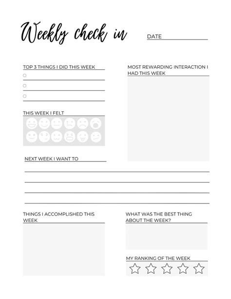 Printable Daily Reflection Journal Template