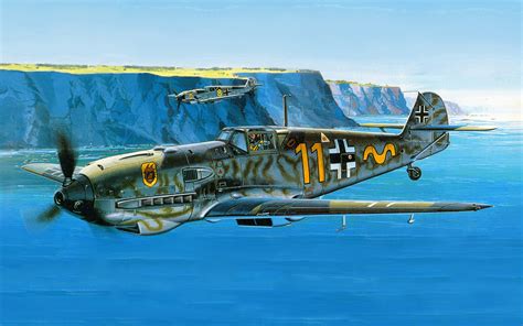 Download Military Messerschmitt Bf 109 HD Wallpaper