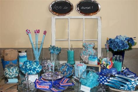 Our blue candy bar turned out perfect! Everybody loved it. Perfect and fun for our guests ...