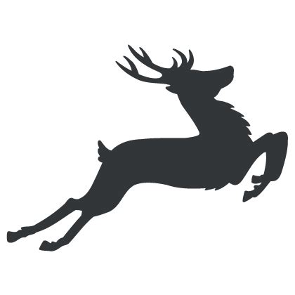 Deer Jumping Silhouette at GetDrawings | Free download