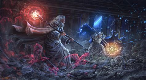 Gandalf vs Saruman Epic Battle by Envak Enkaqti : r/ImaginaryMiddleEarth